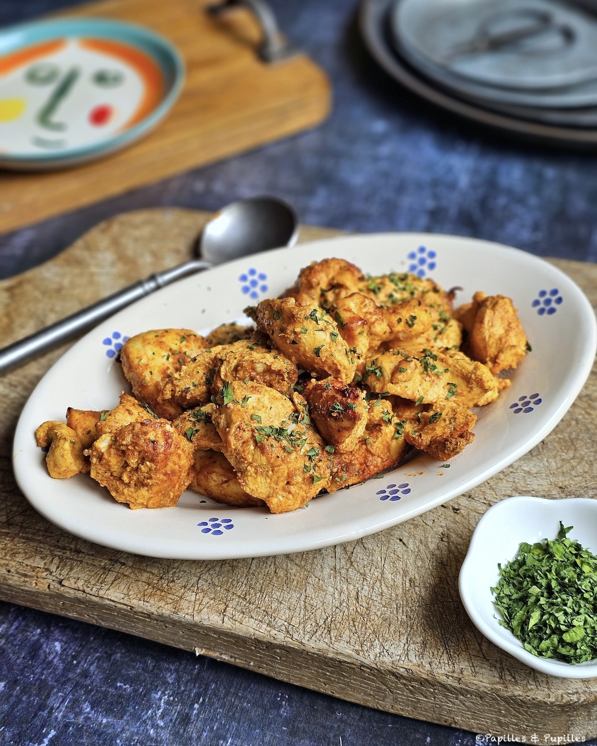 Dés de poulet façon Tandoori à l'Easy Fry