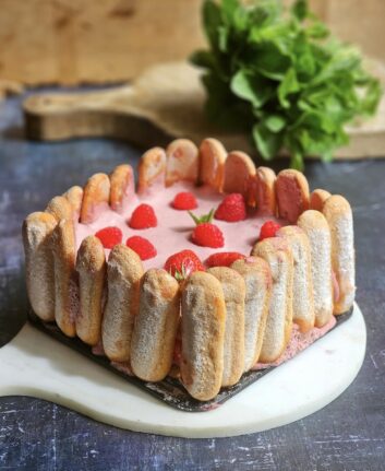 Gâteau fraises et framboises