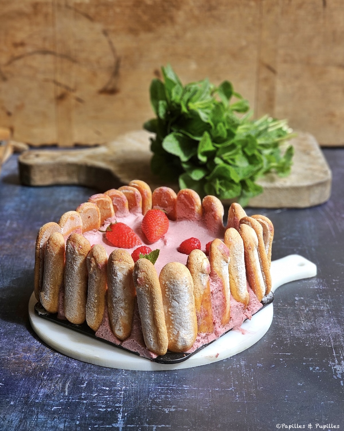 Gâteau fraises et framboises