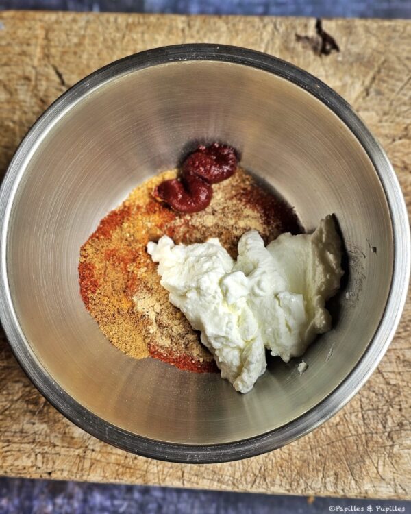 Ingrédients de la pâte tandoori