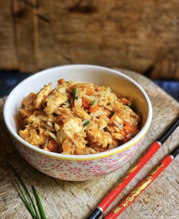 Riz sauté au poulet