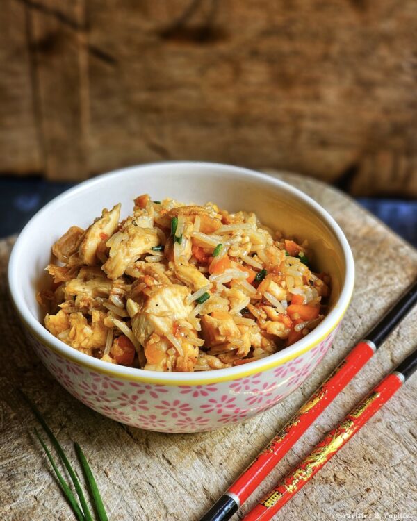 Riz sauté au poulet