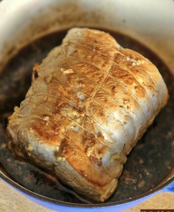 Rôti de porc basse température miel ail et soja
