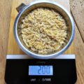 Combien pèse une tasse d'orzo