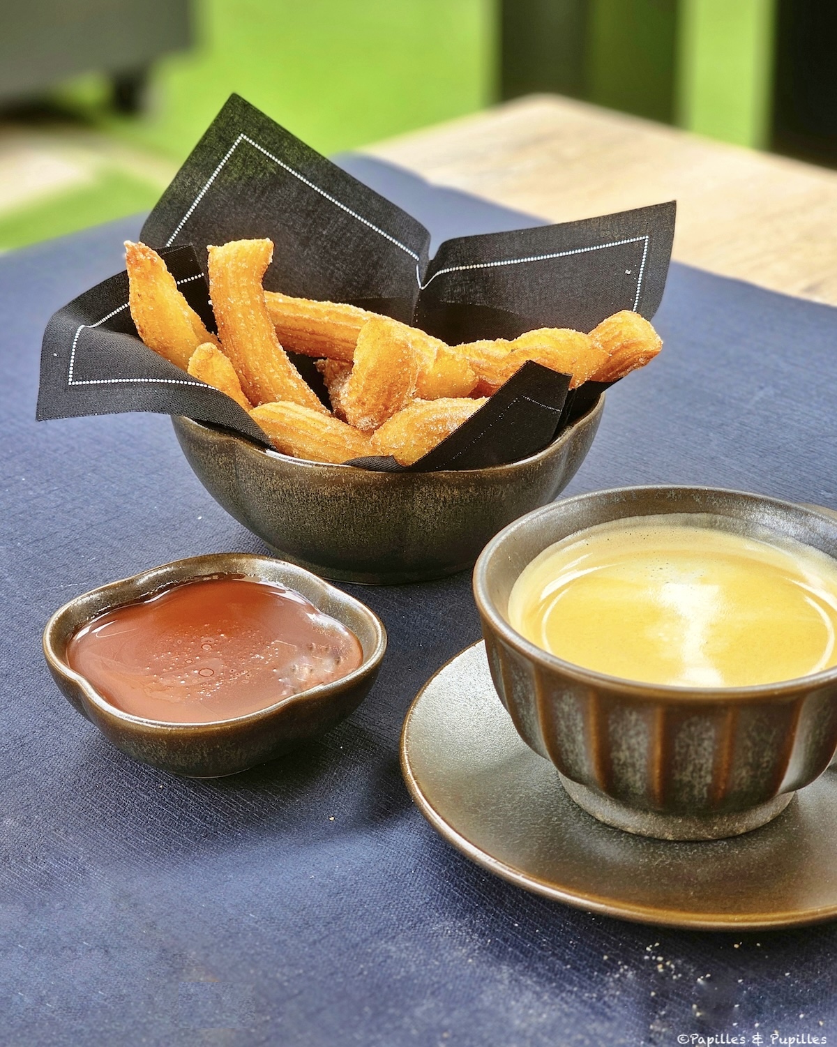 Café, churros et chocolat au Sauternes