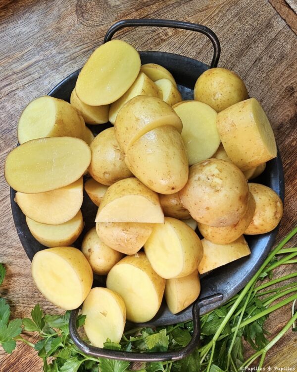 Coupez les pommes de terre
