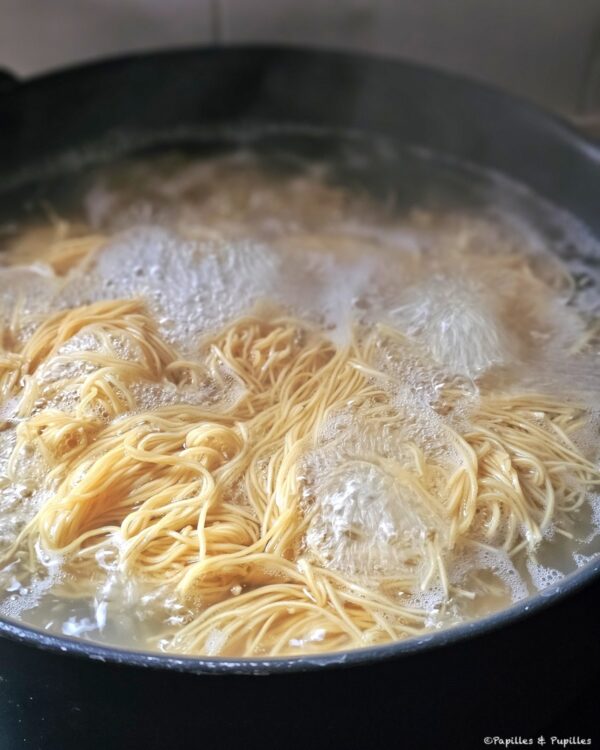 Cuisson des nouilles