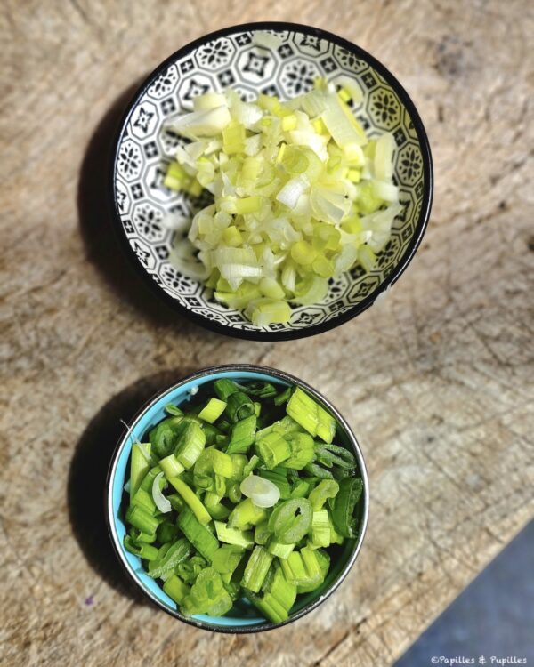 Oignons blancs et verts