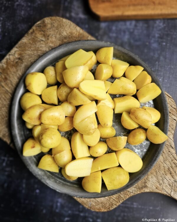 Pommes de terre coupées