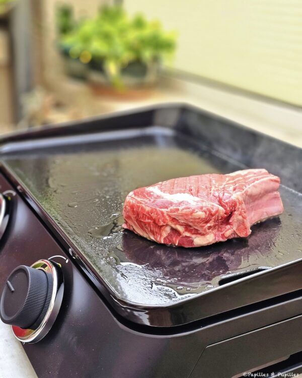 Côte de boeuf sur plancha