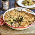 Crumble courgettes champignons Parmesan