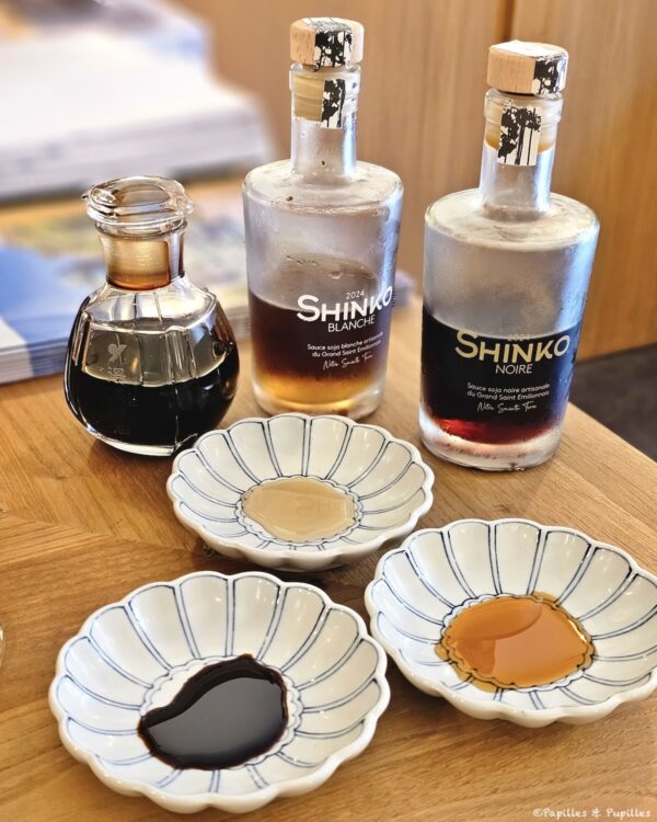 Différentes sauces soja