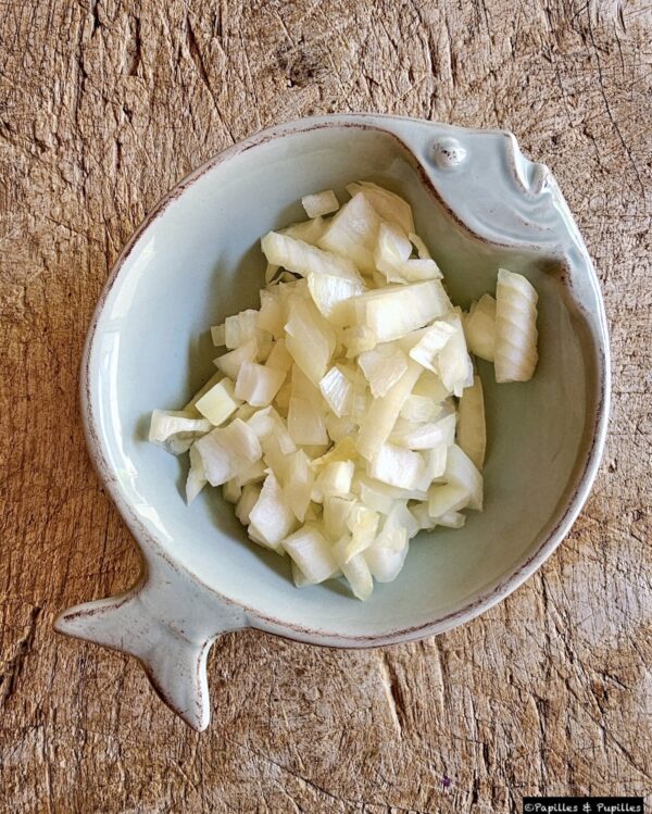 Oignons ciselés