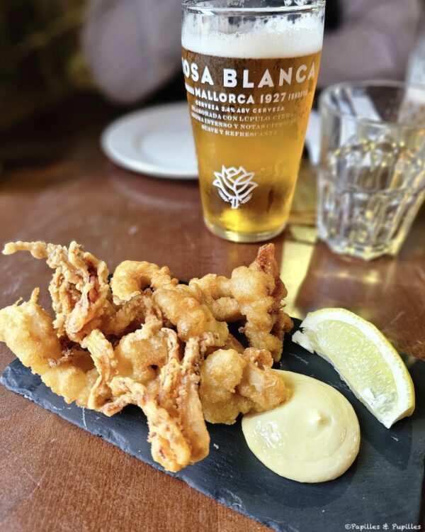 Calmars frits et aïoli