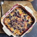 Clafoutis myrtilles nectarines