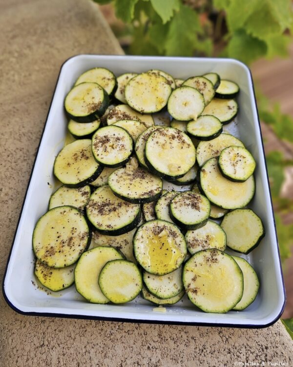 Courgettes marinées