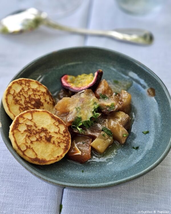 Tartare de maigre au fruit de la passion