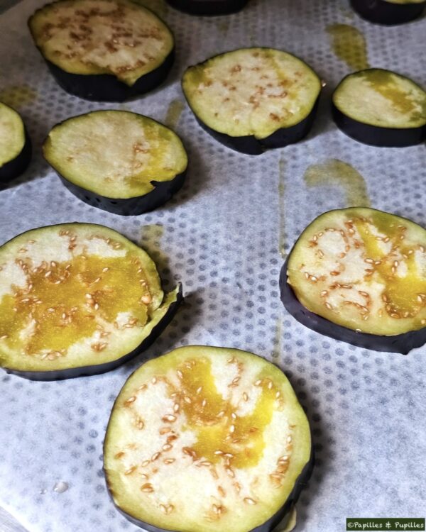 Tranches d'aubergines