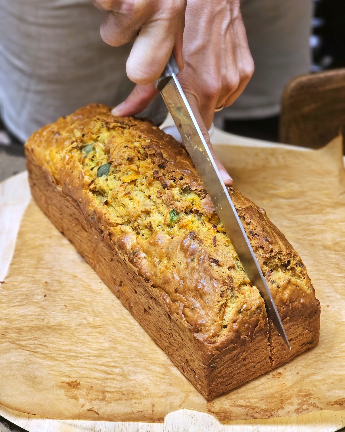 Cake salé aux carottes et aux épices douces