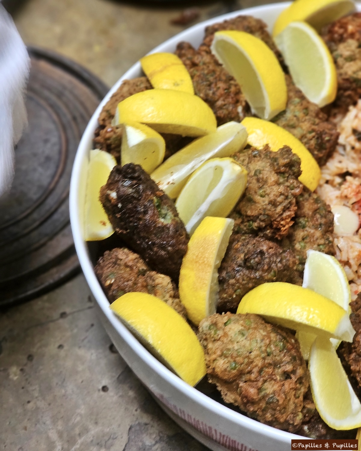 Croquettes aux petites pois, à la feta et au zaatar 