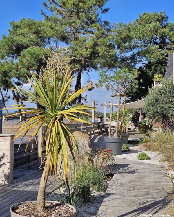 Terrasse sur la rivière Crac'h