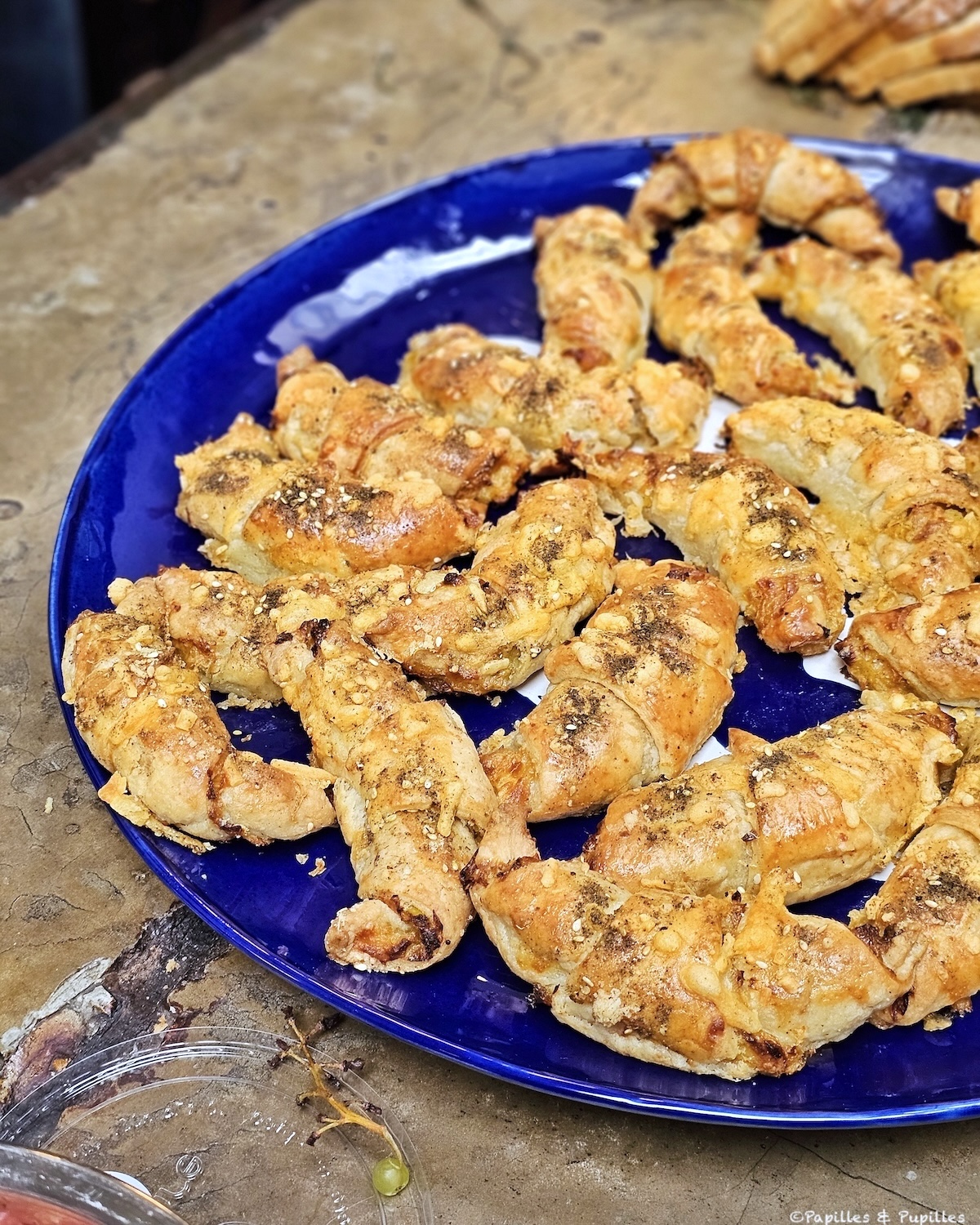 Rugelachs aux poireaux, fromage et zaatar