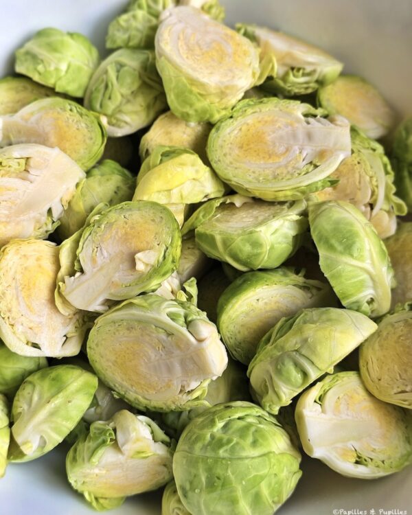 Choux de Bruxelles fendus en 2