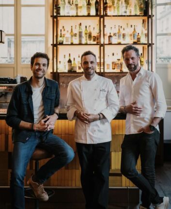 Antoine Rouland, co-fondateur de French House, Kévin Devilleneuve, Chef de French House et Tanguy Laviale