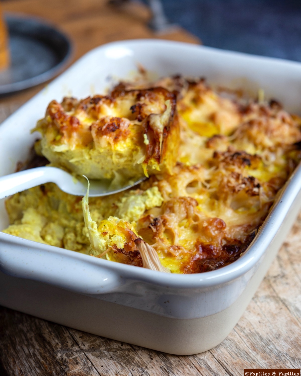 Gratin de chou-fleur aux épices douces