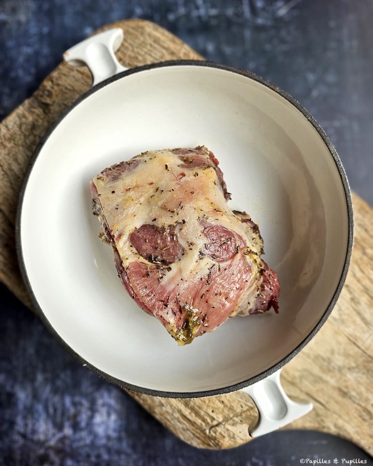 Selle d'agneau avant cuisson