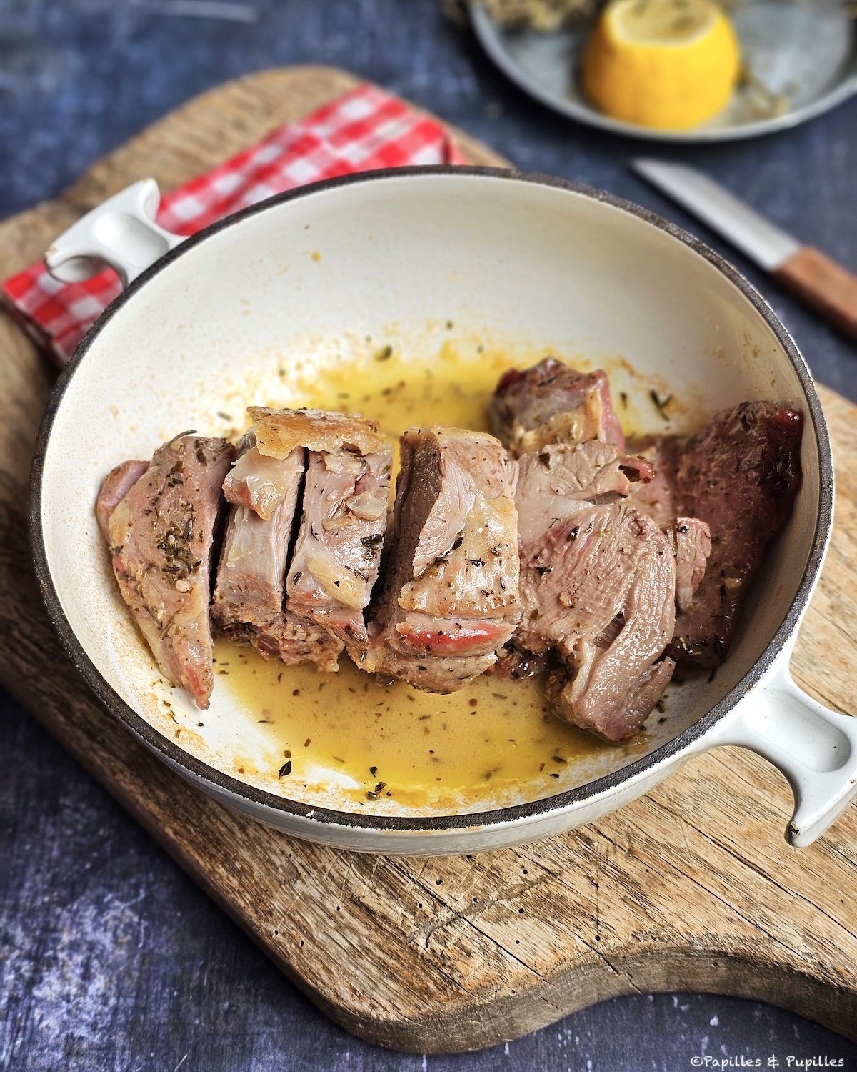 Selle d'agneau cuite