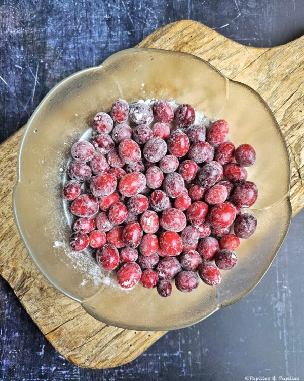 Cranberries farinées