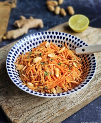 Carottes râpées à la thaï