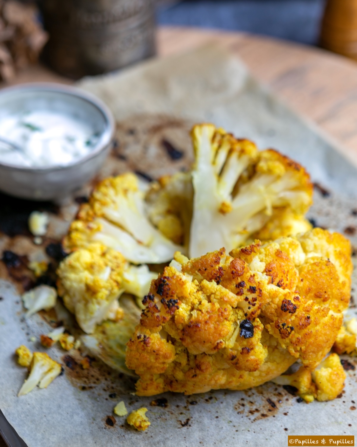 Chou fleur rôti au four