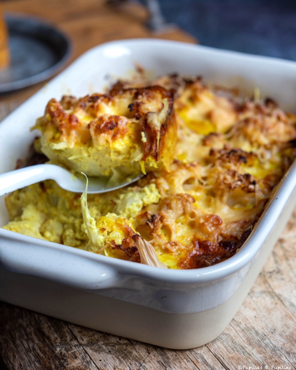 Gratin de chou fleur aux épices