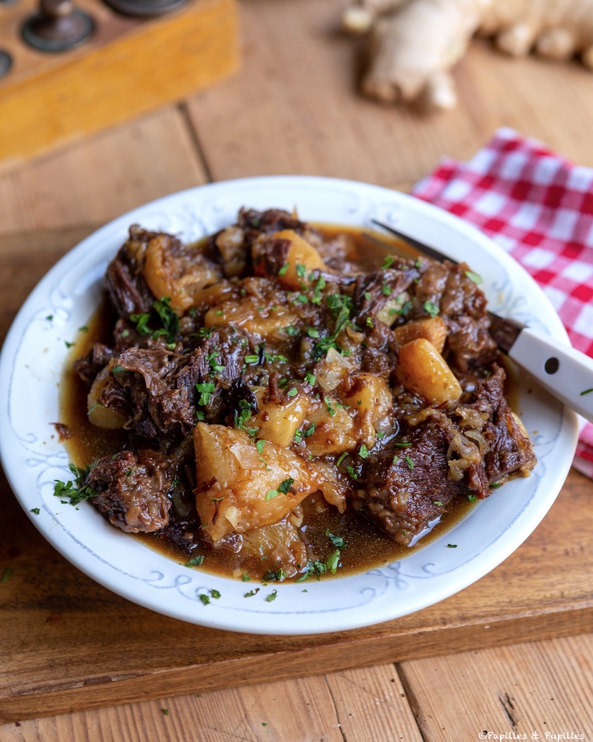 Joues de bœuf à la Cantonaise