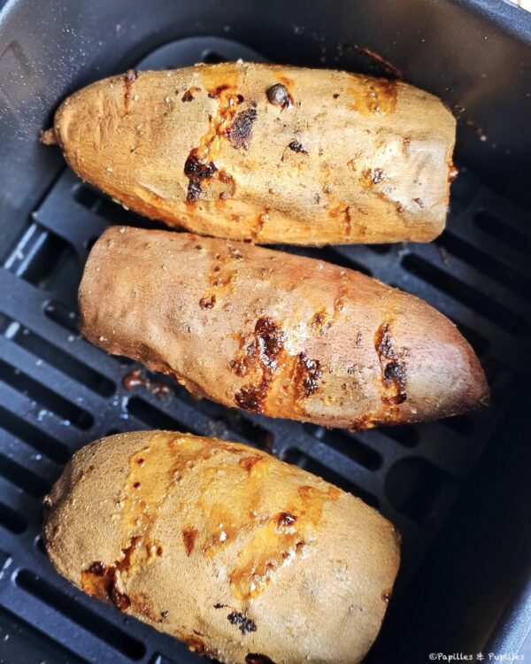 Patates douces après cuisson