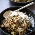 Risotto sans gluten au sarrasin et aux champignons