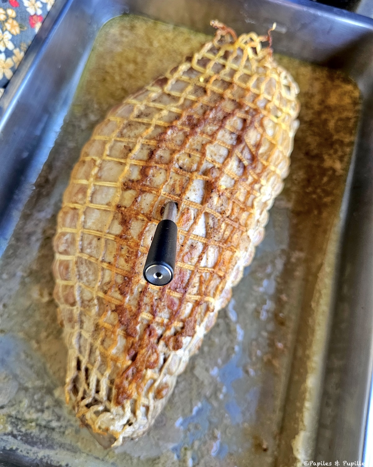 Rôti de veau à la sortie du four