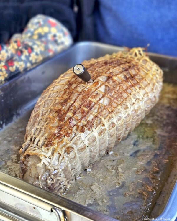 Rôti de veau à la sortie du four