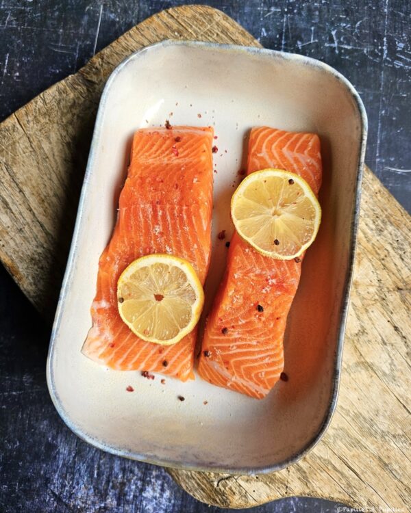 Truite avant d'enfourner