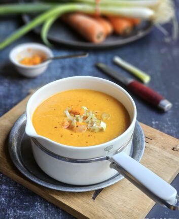 Velouté de lentilles corail, carottes et épices