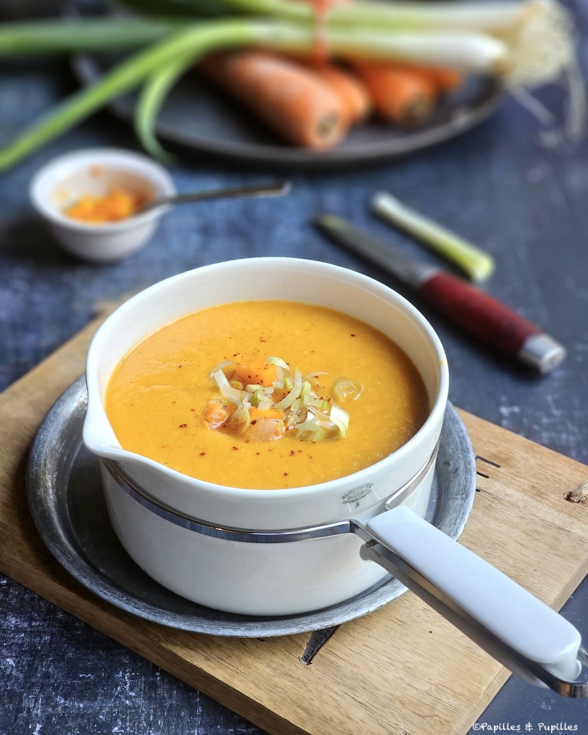 Velouté de lentilles corail, carottes et épices