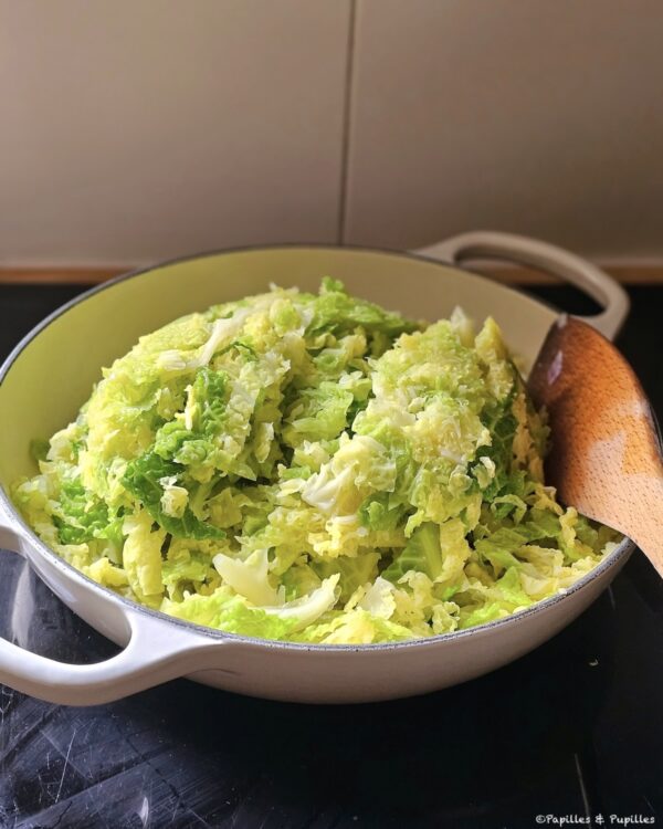 Ajoutez le chou vert