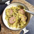 Chou vert et saucisse de Morteau