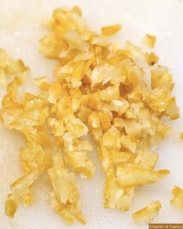 Dés de citron confit