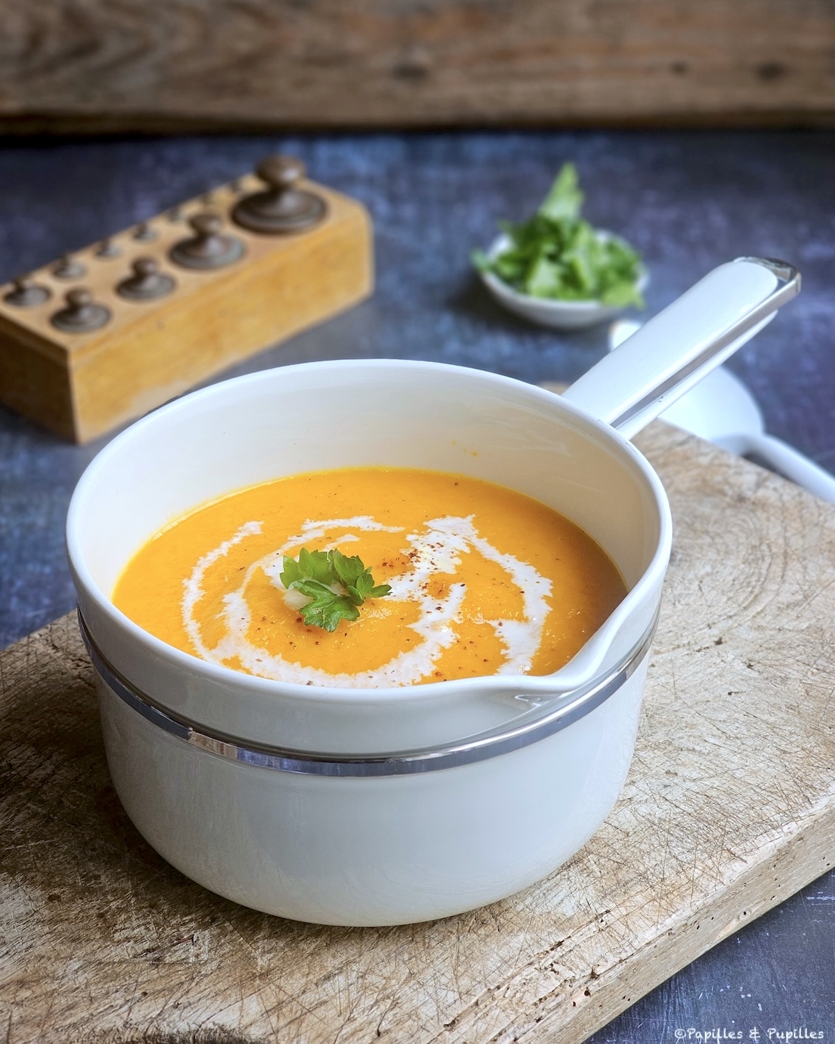 Velouté de carottes à l'orange, au curcuma et au gingembre