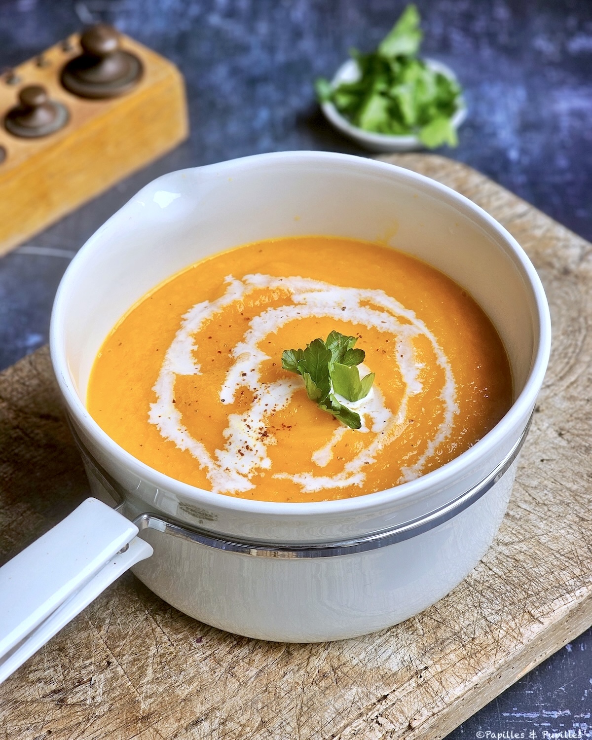 Velouté carottes orange curcuma gingembre