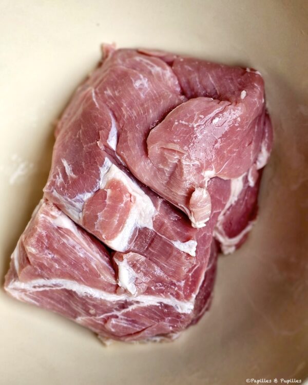 Echine de porc avant cuisson