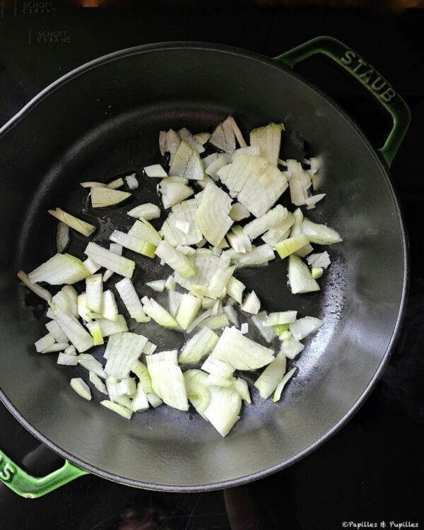 Faites blondir les oignons